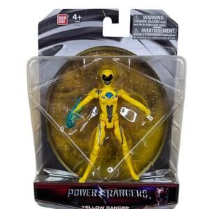 Power Rangers Mighty Morphin‎ Movie Yellow Ranger 5" Action Figure New 2016